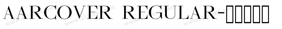 Aarcover Regular字体转换